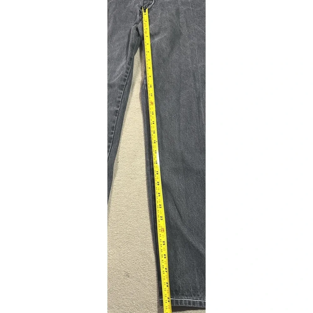 PJ Mark Jeans Mens 36x32 Black Gray Baggy Wide Leg Y2K Streetwear